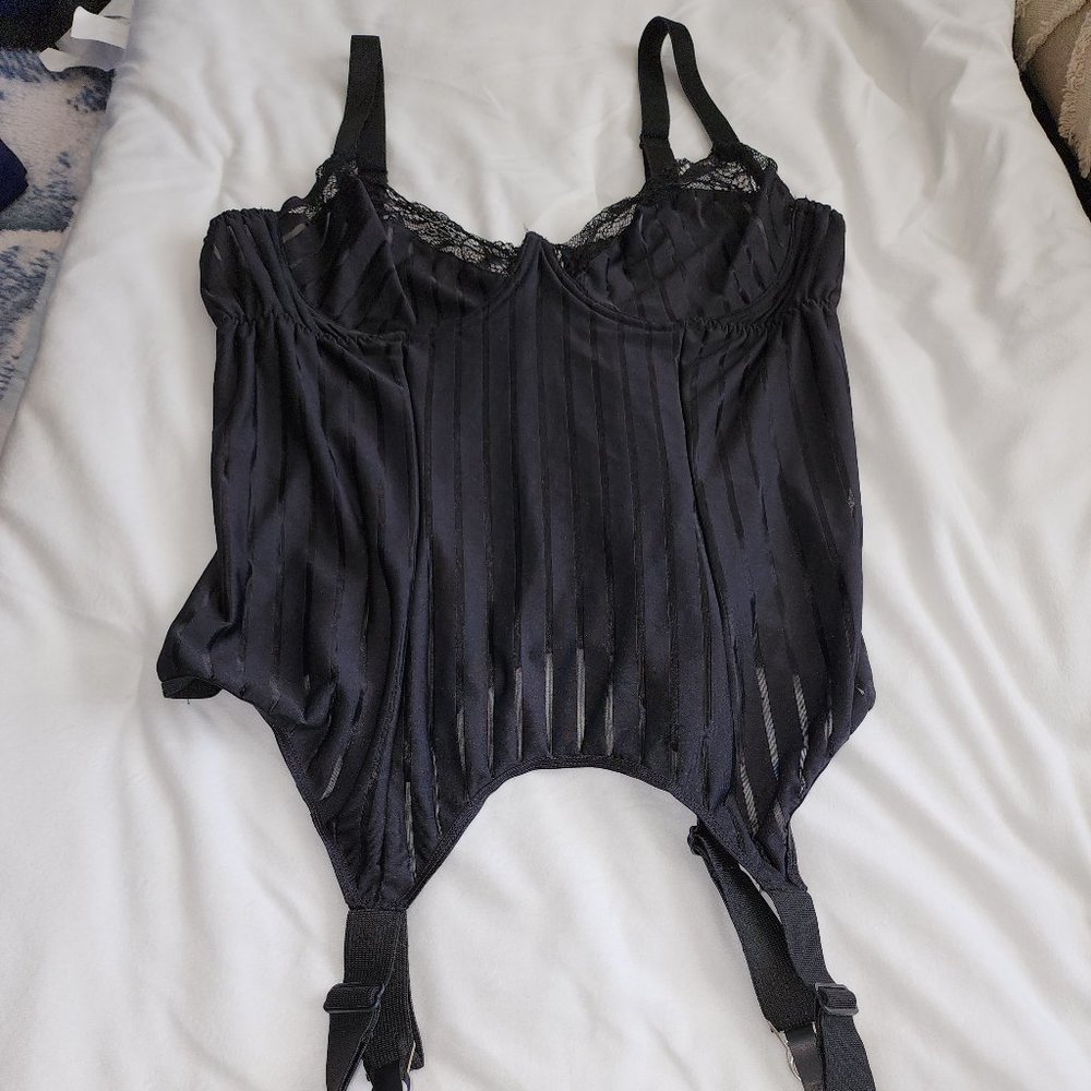 Escante Collection black bustier lingerie